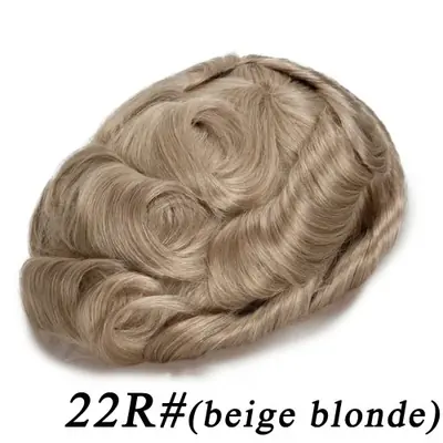 Image de Perruque Homme Dentelle Naturelle - Cheveux Humains avec Bord Proche du Naturel