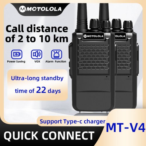 Image de Talkie-Walkie MotoLola V4 UHF - Autonomie 15 Jours
