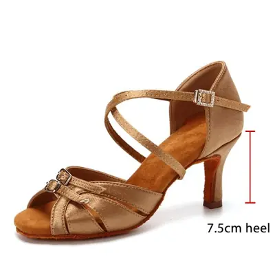 Image de Chaussures de Danse Latine à Talons Réglables