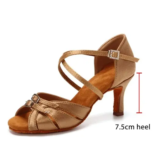 Image de Chaussures de Danse Latine à Talons Réglables