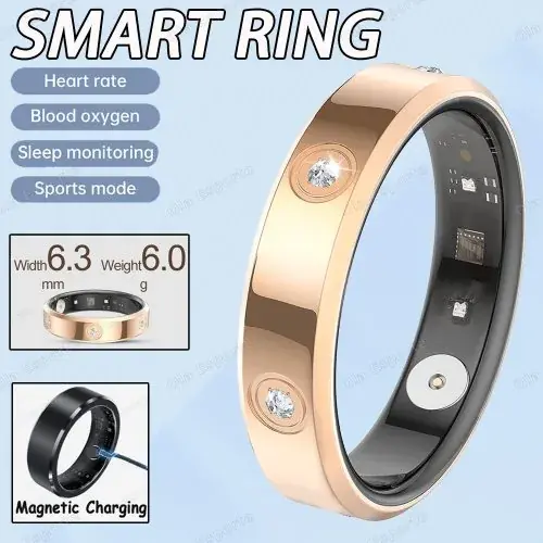Image de Anneau Intelligent 3mm - Suivi Santé & Fréquence Cardiaque