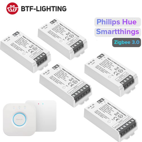 Bild von Smart LED-Streifen-Controller mit Zigbee 3.0 & WiFi – Dimmbar, CCT, RGB, RGBW, RGBCCT