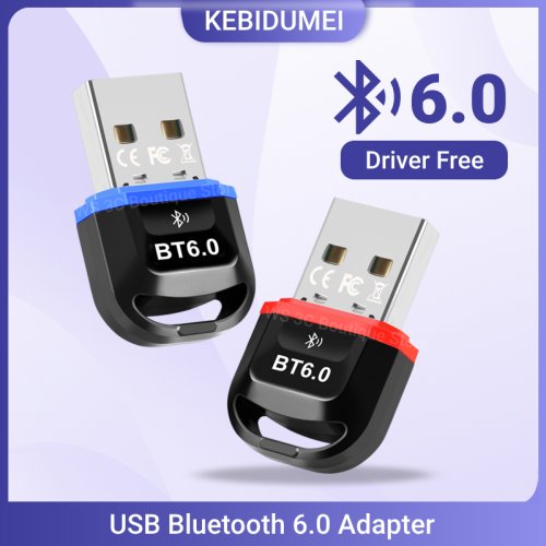 Immagine di Adattatore USB Bluetooth 6.0 Dongle con Tecnologia Bluetooth 5.4 per PC Windows 11, 10, 8.1 – Trasmettitore e Ricevitore Bluetooth per Tastiera, Mouse e Dispositivi Audio