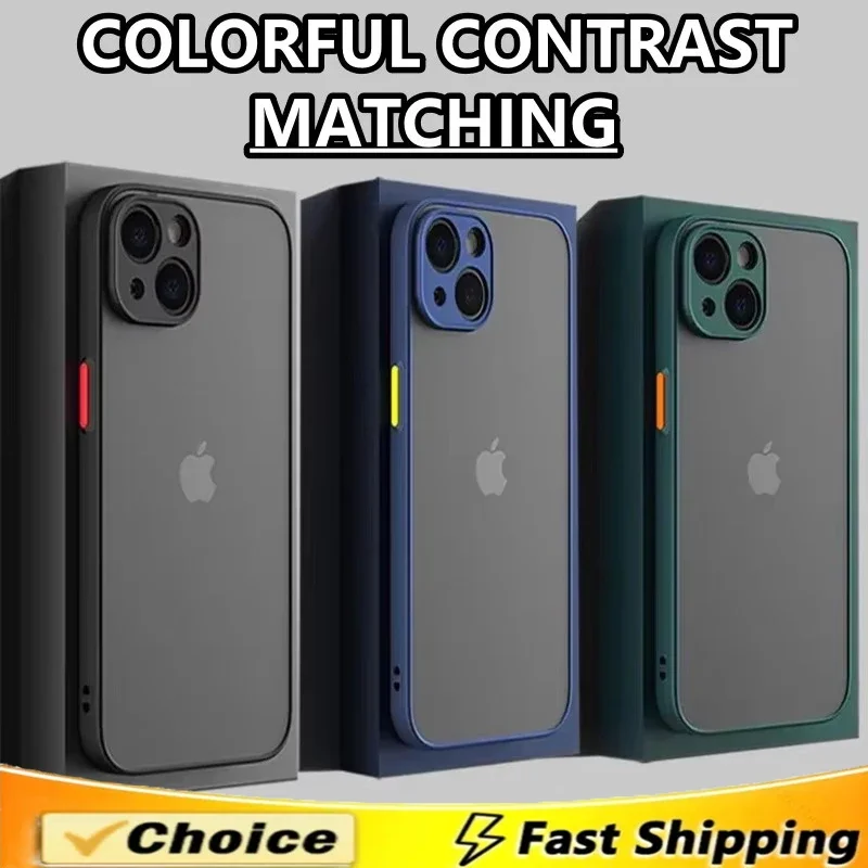 Afbeelding van Luxe Matte Siliconen Telefoonhoes voor iPhone 16, 15, 14, 13, 12, 11, Pro Max, Mini – Zacht, Schokbestendig en Stijlvol Design