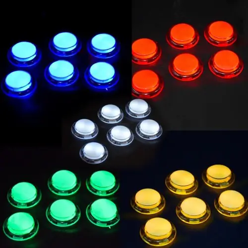 Image de Bouton Poussoir LED Lumineux pour Arcade