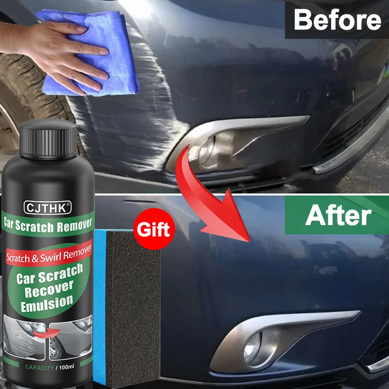 Afbeelding van Natuurlijke Auto Krasverwijderaar met Verzorgingscompound – Compleet Polijstset voor Krassen Reparatie en Glanzende Autolak
