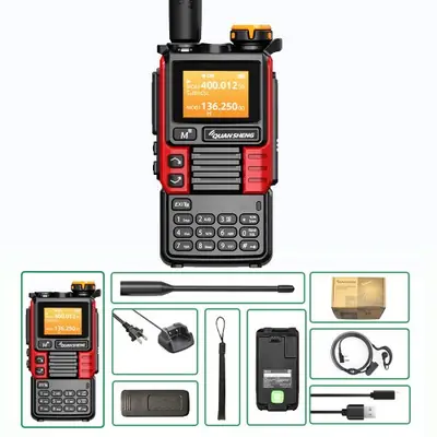 Quansheng UV-K6 - Talkie-Walkie UHF/VHF 5W avec Radio NOAA et Charge USB-C