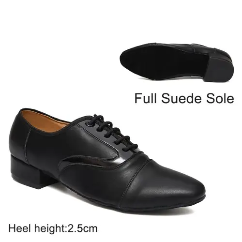 Image de Chaussures de Danse Latine pour Hommes - Noir & Blanc
