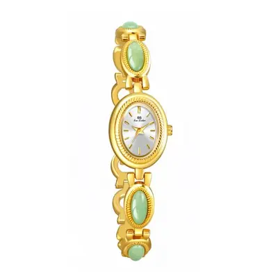 Image de Montre femme élégante en jade naturel, bracelet chaîne étanche