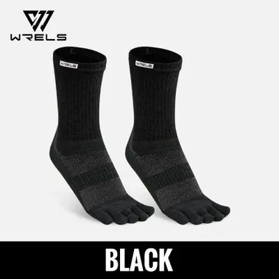 Image de Chaussettes à Doigts Sport Coton avec Soutien Voûte Plantaire