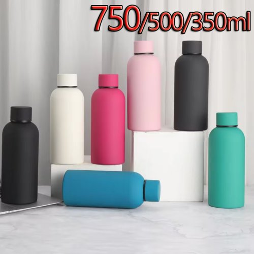 Afbeelding van Dubbellaags Vacuüm Thermosfles 750ml, 500ml en 350ml - RVS Waterkoker voor Outdoor, Auto, Gym en Sport - Kleine Mond met Isolatie voor Warm en Koud Drinken
