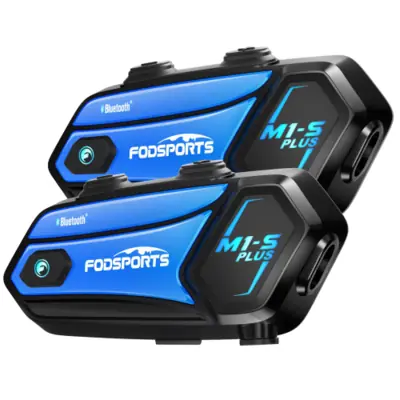 Image de Casque Moto Intercom Bluetooth 2PCS - Communication Groupe & Musique