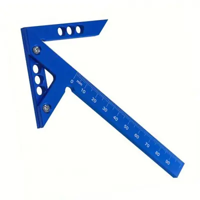 Image de Règle Centrage Précision 45/90° - Outil Charpentier Aluminium
