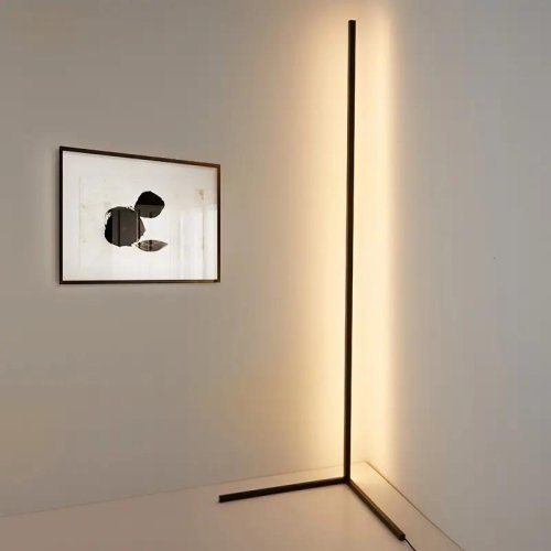 Image of Modern RGB Dream Color Floor Lamp with Music Sync – 16 Million Color Changing Standing Mood Light for Bedroom and Living Room