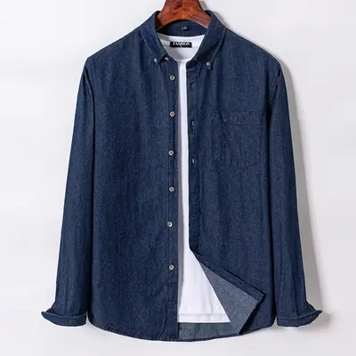 Image de Chemise Denim Homme - Style Classique & Confortable