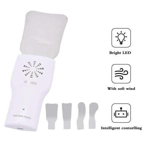 Immagine di Set di specchi antiappannamento dentale Specchio in acciaio inossidabile per fotografia intraorale senza nebbia con riflettori ortodontici a luce LED