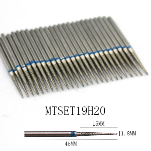 Imagen de Juego de brocas para limpieza de cutículas, taladro de diamante para uñas, fresa para manicura, cort...