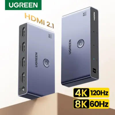 Image de Commutateur HDMI 8K UGREEN 3-en-1 avec Télécommande