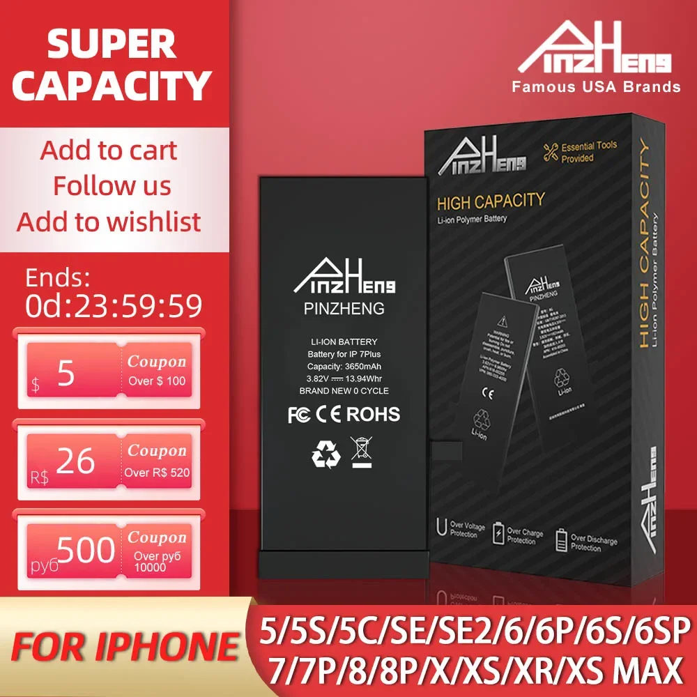 Afbeelding van Hoge Capaciteit Batterij voor iPhone – Langdurige Akkuduur & Garantie