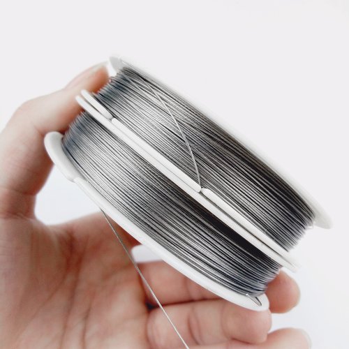 Image of Ultra-Fine 0.3mm Stainless Steel Wire for Jewelry Making – Durable Beading Cord for DIY Necklaces, Bracelets & Craft Projects