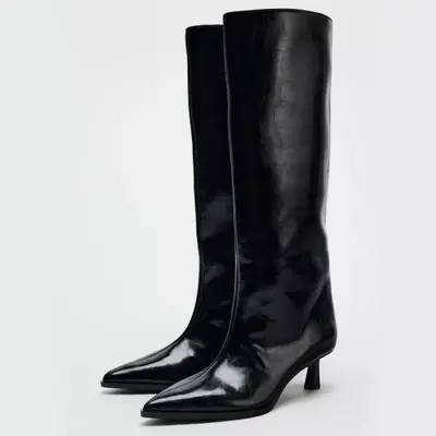 Image de Bottes Longues à Talon Haut - Style Chevalier Femme