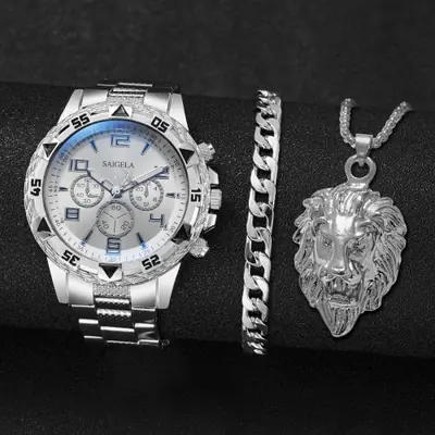 Image de Montre Homme Acier + Bracelet - Style Business