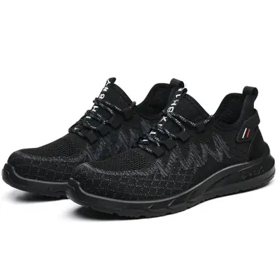 Image de Chaussures de Travail Anti-Écrasement Homme - Bout Acier & Antidérapantes