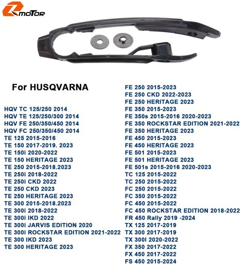 Bild von Für Husqvarna TE FE 14-23 TC FC 14-22 TX FX 17-22 FS450 15-24 Motorrad Kette Slider Schwinge Schutz Guide