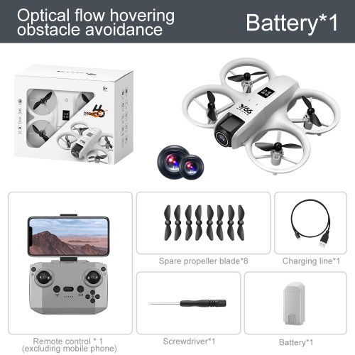 Zdjęcie V66 Mini Drone 4K Profesjonalny podwójny aparat Tryb bezgłowy Unikanie przeszkód WiFi FPV Dron 360 °   Flip RC Quadcopter Zabawki dla dzieci