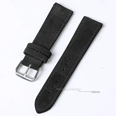 Image de Bracelet Montre Cuir Suédé Vintage 18-24mm