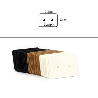 Image de Cartons de Présentation pour Bijoux - Kraft & Blanc