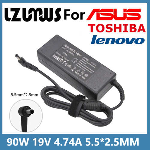 Imagen de Adaptador de corriente para cargador de ordenador portátil, 19V, 4,74a, 90W, para ASUS Toshiba, Lenovo, X53E, K55N, K52F, K53S, K53SV, A53E, N56VJ, K53E, K55A