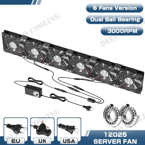 6 ventiladores doble bola