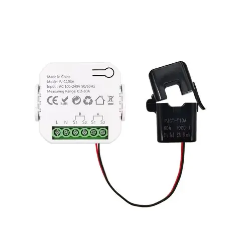 Image de Compteur d'Énergie WiFi Tuya Smart Life - Surveillance en Temps Réel