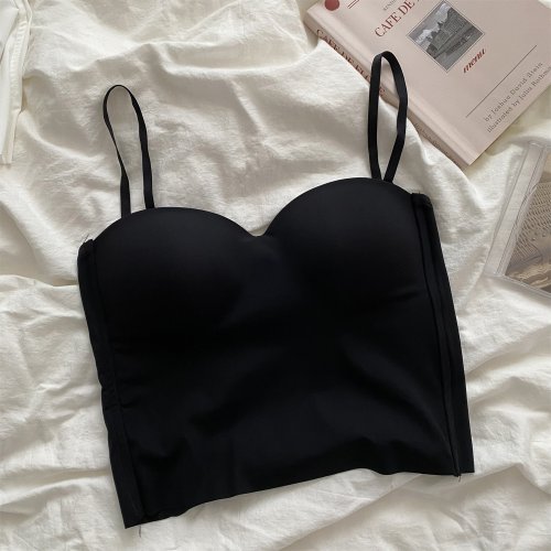 Immagine di 1pc popolare fresco solido lavorato a maglia yoga palestra canotta reggiseno senza soluzione di cont...