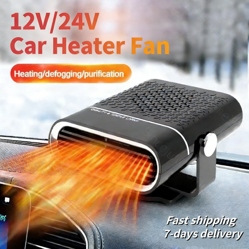 Image of Portable 12V and 24V Car Heater with Automatic Windshield Defogging and Fast Heating for Cars, Trucks, and RVs – 2025 Upgraded Model