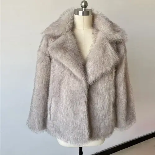 Image de Manteau Fausse Fourrure Long Femme - Chaud & Élégant