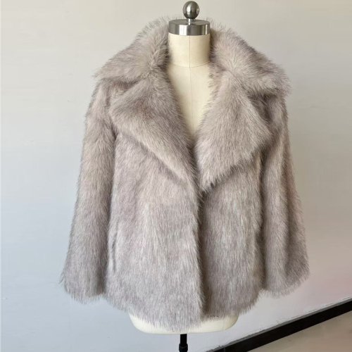 Image de Manteau Fausse Fourrure Long Femme - Chaud & Élégant