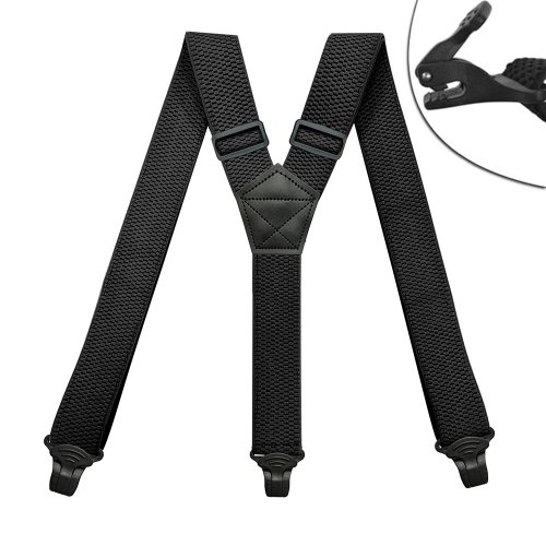 Afbeelding van Zware Bretels voor Mannen Werken Buiten 3,8 cm/1,5 inch Y-back 3 Plastic Clips Verstelbare Elastische Broek Bretels Riem Riem