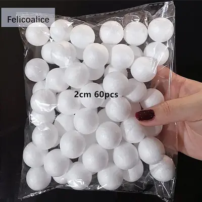 Image de Boules en Polystyrène 1-5 cm - Décoration Artisanale