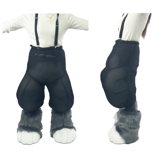 Bild von Pelzige Fursuit-Beinpolsterung – Komfortabler Innenfutter für Cosplay-Kostüme