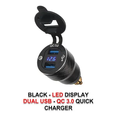 Image de Chargeur USB QC 3.0 pour Moto - Prise DIN Hella