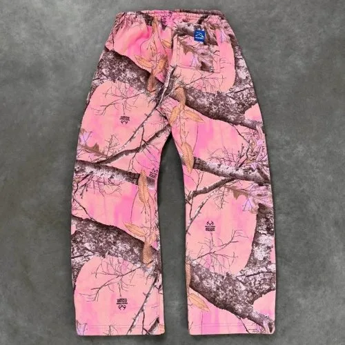 Rosa camuflaje pantalón de chándal
