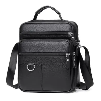 Image de Sac bandoulière homme en cuir véritable – Grand, élégant, quotidien