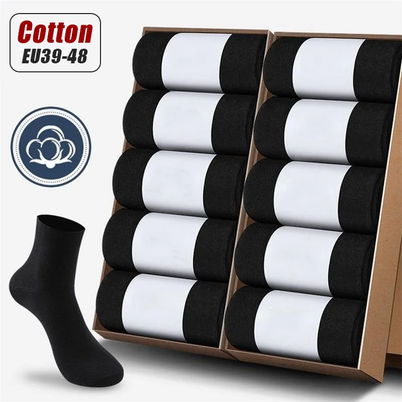 Bild von 20er-Pack Herrensocken aus reiner Baumwolle – Atmungsaktiv & Weich