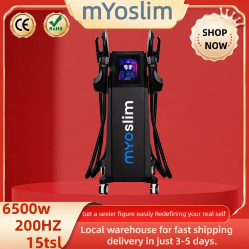 Imagen de 2025 EMS RF máquina profesional Hi-emt Body Sculpt 6500W 200hz EMS Estimulador muscular máquina de adelgazamiento
