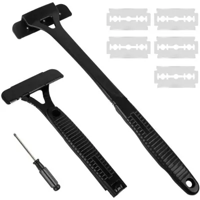 Image de Rasoir Arrière Pliable Noir - Rasage Précis & Confortable
