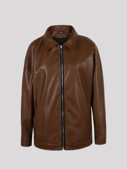 Immagine di Giacca in Pelle Uomo Corta Nero - Stile Casual Elegante
