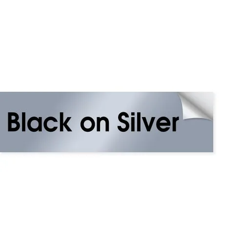 Schwarz auf silber