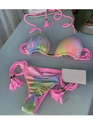 Image de Bikini String Sexy - Maillot de Bain Femme Two-Piece